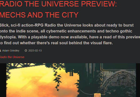 My preview of Radio the Universe for KeenGamer