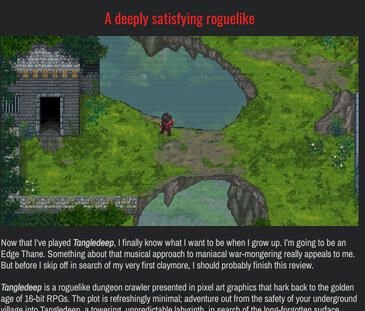 My review of Tangledeep for Hey Poor Player